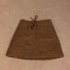 Hollister Faux Suede Skirt